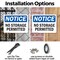 Signmission No Storage Permitted, 10 in W x Rectangle, Plastic OS-2PACK-NS-P-710-L-14867 - alternate 2